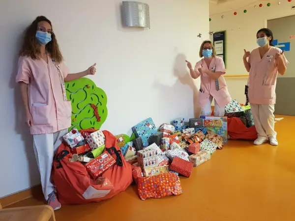 Remise des cadeaux au personnel hospitalier - Besançon 2022